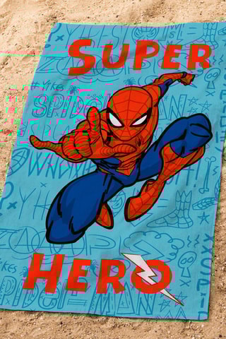Drap de douche Spiderman Home Sketches - Bleu