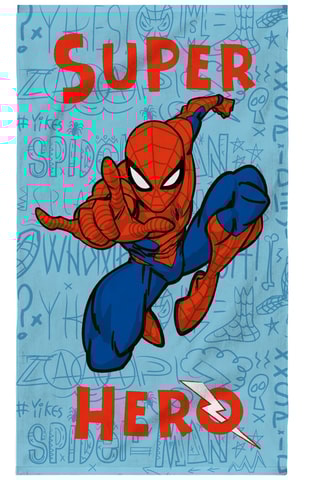 Drap de douche Spiderman Home Sketches - Bleu