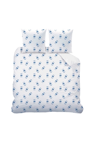 Parure de couette réversible FFF Classic - Blanc