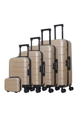 Juego de 4 maletas y vanity Aigle (XS/S/M/L) - Beige - 46/55/65/75 cm