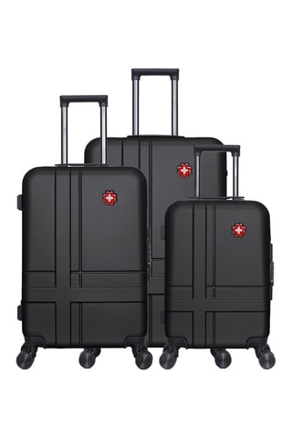 Juego de 3 maletas Uster - Negro - 55/65/75 cm