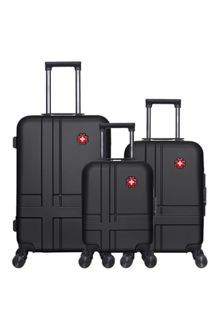 Juego de 3 maletas Uster - Negro - 46/55/65 cm