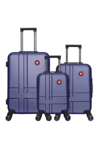 Juego de 3 maletas Uster - Azul marino - 46/55/65 cm