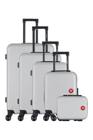 Juego de 4 maletas y vanity Spiez - Gris - 75/65/55/46/30 cm