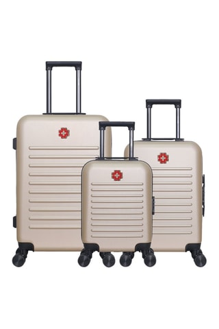Juego de 3 maletas Wil (XS/S/M) - Beige - 46/55/65 cm
