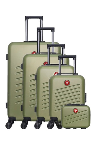 Juego de 4 maletas y vanity Zurich (XS/S/M/L) - Caqui - 46/55/65/75 cm