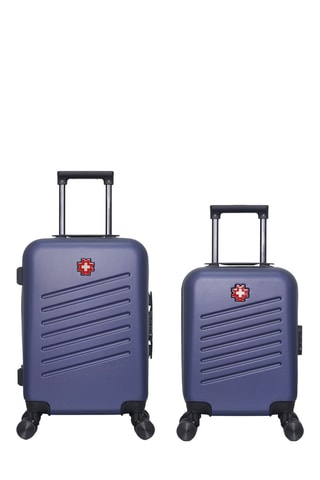 Maleta XXS y maleta de cabina (S) Zurich - 46/ 55 cm - Azul marino