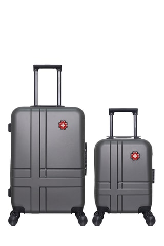 Maleta de cabina y maleta mediana Uster (S/M) - Gris oscuro - 46/65 cm