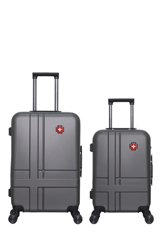 Maleta de cabina y maleta mediana Uster (S/M) - Gris oscuro - 55/65 cm