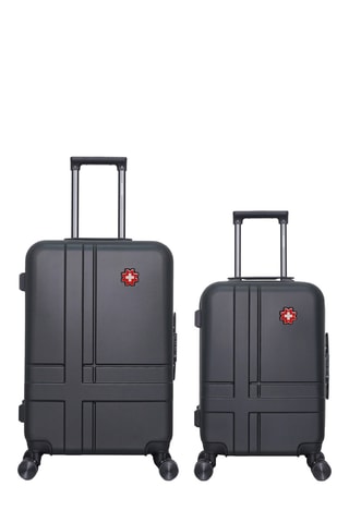 Maleta de cabina y maleta mediana Uster (S/M) - Negro - 55/65 cm