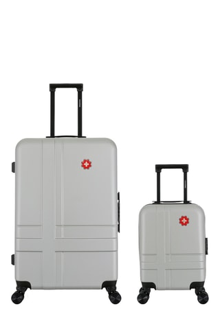 Maleta XXS y maleta grande Uster (L) - Gris claro - 46/75 cm