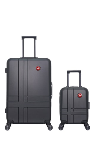 Maleta XXS y maleta grande Uster (L) - Negro - 46/75 cm