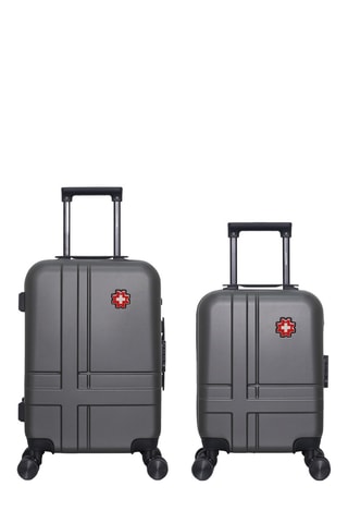 Maleta XXS y maleta de cabina (S) Uster - 46/ 55 cm - Gris oscuro