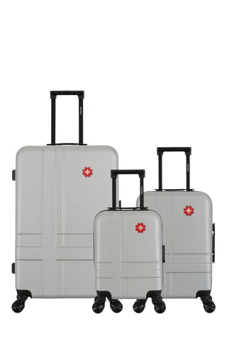 Juego de 3 maletas Uster (XXS/S/L) - Gris claro - 46/55/75 cm