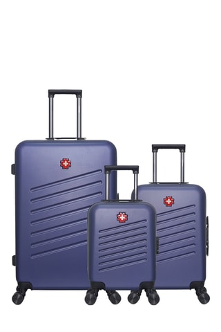 Juego de 3 maletas Zurich (XXS/S/L) - Azul marino - 46/55/75 cm