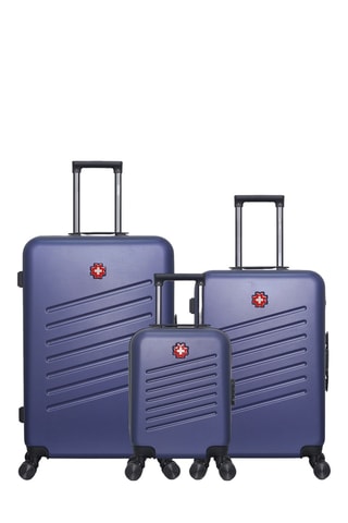 Juego de 3 maletas Zurich (XXS/M/L) - Azul marino - 46/65/75 cm