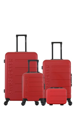 Juego de 3 maletas y vanity Aigle (XXS/M/L/K) - Burdeos - 46/65/75/23 cm