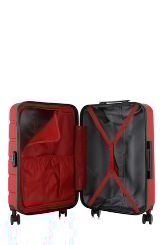 Juego de 3 maletas y vanity Aigle (XXS/S/M/K) - Burdeos y negro - 46/55/65/23 cm