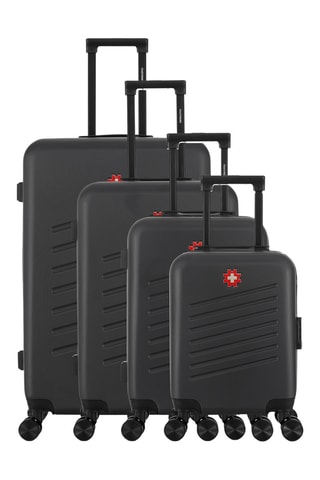 Juego de 4 maletas Zurich-M (XXS/S/M/L) - Negro - 46/55/65/75 cm