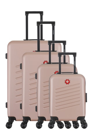 Juego de 4 maletas Zurich-M (XXS/S/M/L) - Rosa dorado - 46/55/65/75 cm