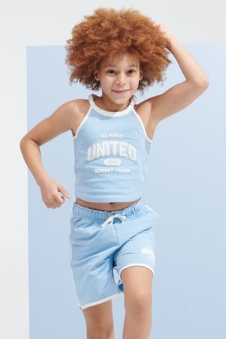 Camisola de alças - Azul-celeste - Okaïdi