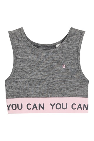 Camisola de alças - Cinzento escuro mesclado - Okaïdi