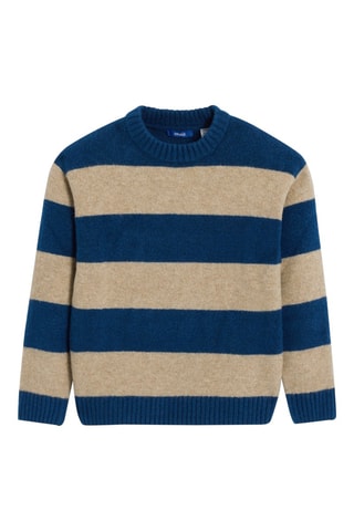 Camisola - Azul-petróleo e bege mesclado - Okaïdi