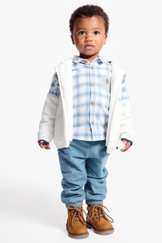 Calças - Azul-cinza - Obaibi