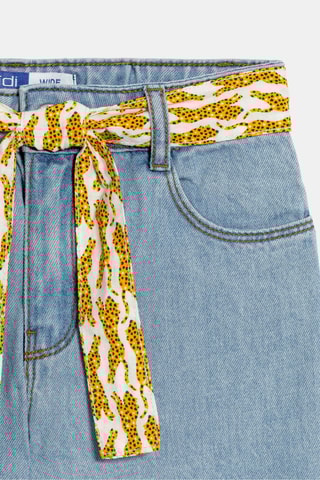 Calças de ganga - Azul-celeste - Okaïdi