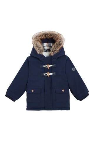 Sobretudo com capuz - Azul-marinho - Obaibi