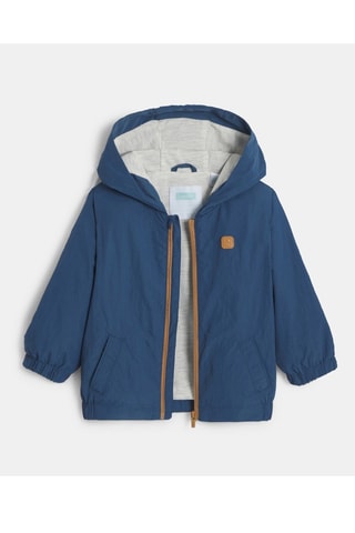 Corta-vento com capuz - Azul-marinho - Obaïbi