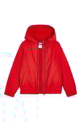 Corta-vento com capuz - Vermelho - Okaidi