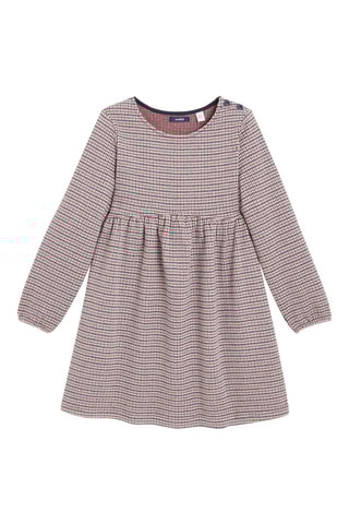 Vestido Bordô e cru - Okaïdi