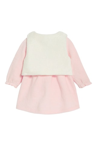 Vestido-camisa em veludo - Rosa - Obaïbi