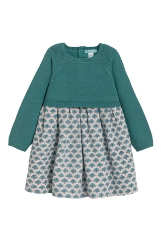 Vestido efeito ilusório - Verde-claro - Obaïbi