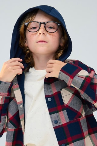 Sobrecamisa com capuz - Vermelho - Okaïdi