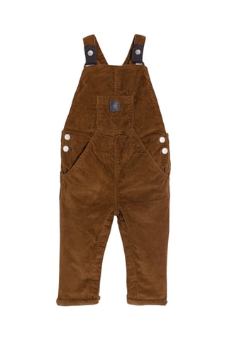 Jardineiras em veludo - Castanho - Obaïbi