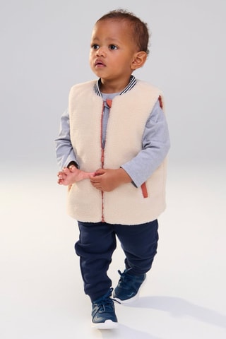 Colete acolchoado reversível - Castanho - Obaïbi