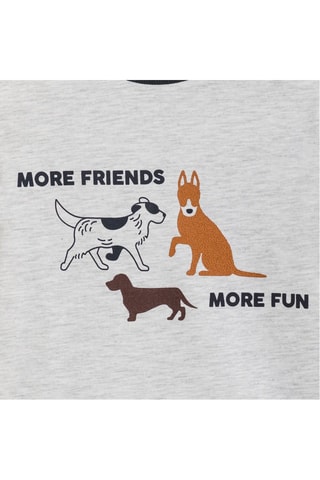 Pijama - Cinzento-claro mesclado e castanho - Okaïdi