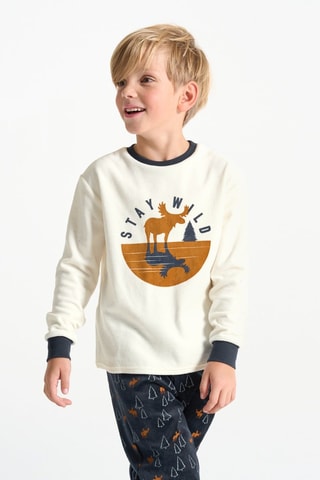 Pijama - Branco e azul-noite - Okaïdi