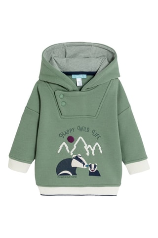 Sweat com capuz - Verde-claro - Obaïbi