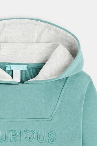 Sweat com capuz - Verde-água - Obaibi