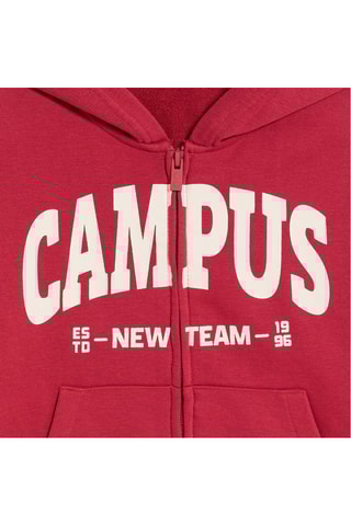 Sweat com capuz - Vermelho - Okaïdi