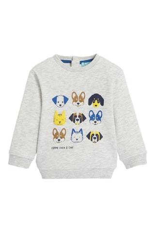 Sweat - Cinzento-claro mesclado - Obaïbi