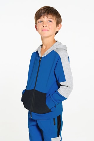 Sweat com capuz - Azul-elétrico - Okaïdi