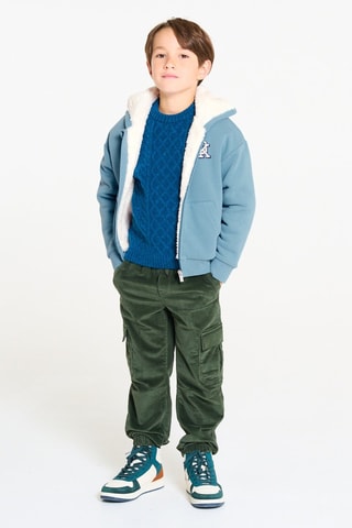 Sweat com capuz - Azul-celeste - Okaïdi