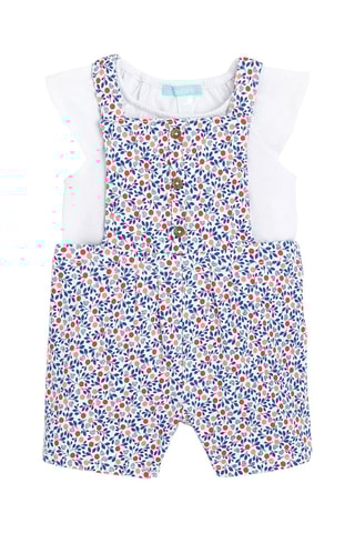 Macacão curto e t-shirt - Vermelho - Obaibi