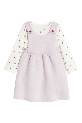 Body e vestido-jardineiras - Violeta - Obaïbi