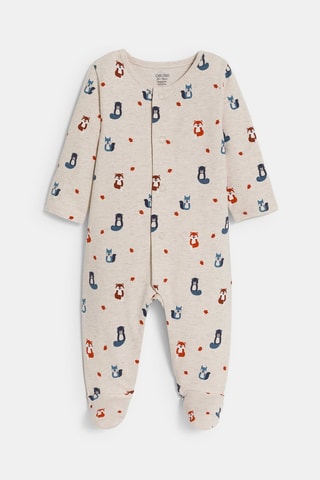 Babygro - Bege ­mesclado Obaïbi