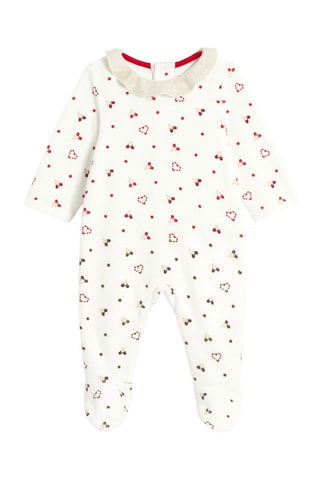 Babygro em veludo - Vermelho - Obaïbi